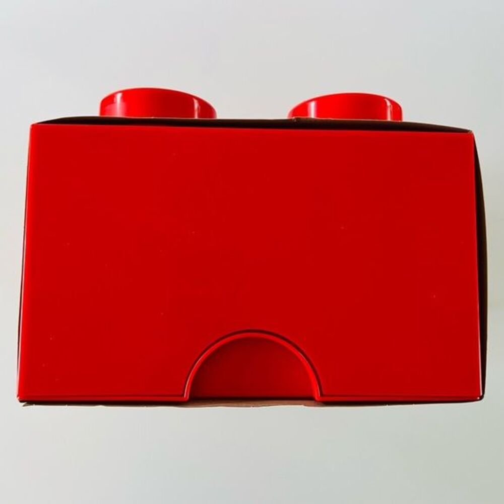 LEGO Red Stackable Storage Brick With 8 Knobs - Picture 6 of 7